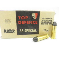 FIOCCHI 38SP FMJTC 110 GR BLACK MAMBA X50