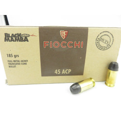 FIOCCHI 45ACP FMJTC BLACK MAMBA 185GRS X50