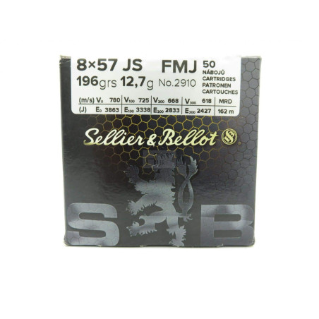 SELLIER BELLOT 8X57JS FMJ 127G X50