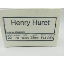 Cart Henry Huret cal 20 BJ 28 g Pl 8d Boite de 25