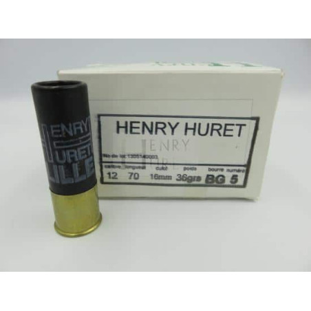 Cart Henry Huret cal 12 BG 36 g Pl 5 Boite de 10