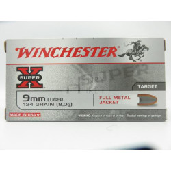 WINCHESTER SUPER X 9X19 124GR X50