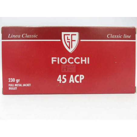FIOCCHI 45ACP 230GR FMJ X50