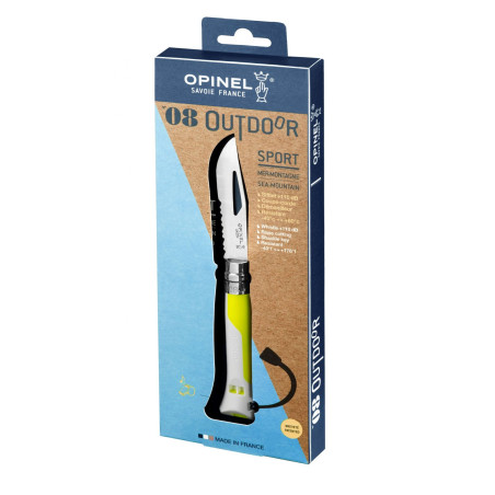 Opinel N08 Outdoor FLUO JAUNE