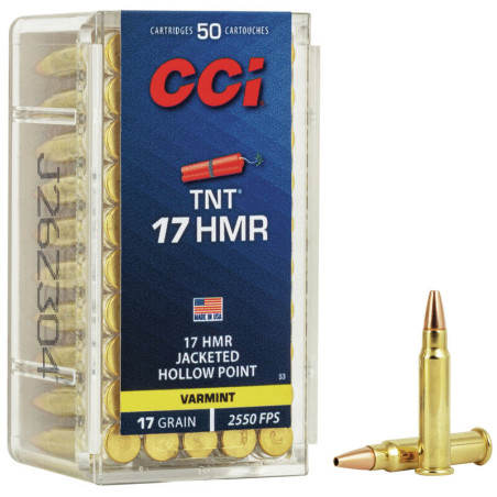 CCI 17HMR JHP VARMINT 17GR X50