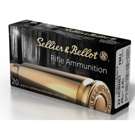 SELLIER BELLOT 22 HORNET FMJ 45GR X20