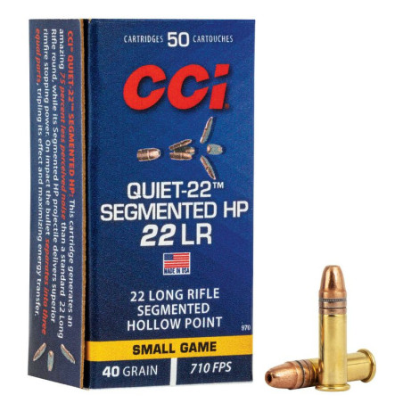 CCI 22LR QUIET SEGMENTED HP 40GR