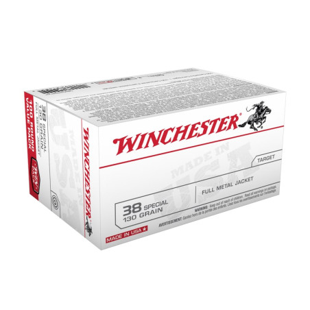 WINCHESTER 38 SPECIAL 130GR FMJ X100