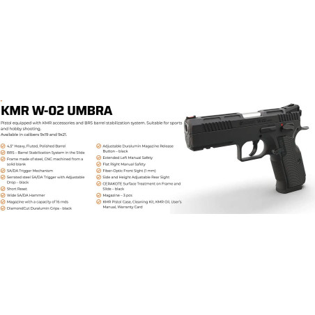 KMR W-02 UMBRA 4,5 OR 9X19