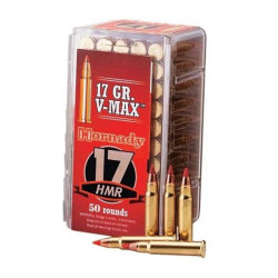 MUNITION HORNADY 17 HMR VMAX X50