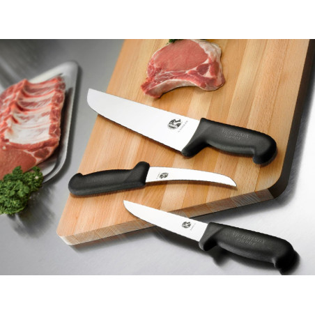 COUTEAU BOUCHER VICTORINOX 23CM NOIR