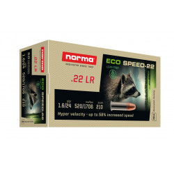 NORMA 22LR ECO SPEED 24GR HV SANS PLOMB X50