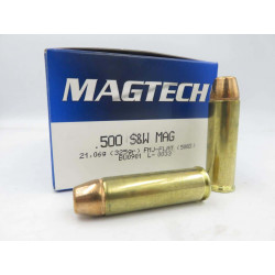 CARTOUCHES  500 SW 325GR FMJ-FLAT BT DE 20