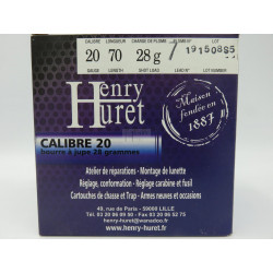 Cart Henry Huret cal 20 BJ 28 g Pl 7d Boite de 25
