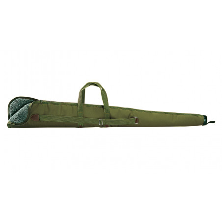 HUBERTUS Fourreau vert avec fourrure tissée 130CM