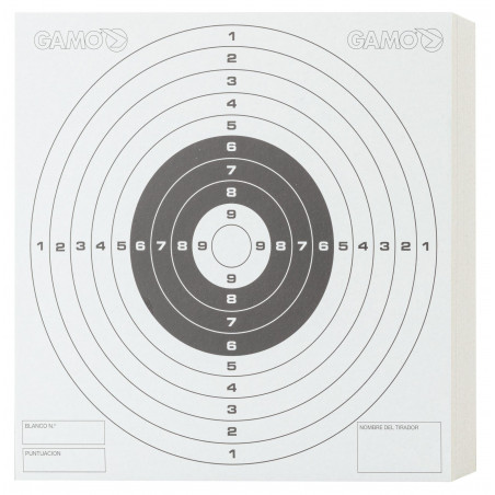 GAMO CIBLES CARTON 14X14CM X100