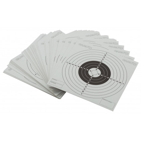 GAMO CIBLES CARTON 14X14CM X100