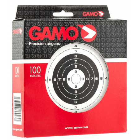 GAMO CIBLES CARTON 14X14CM X100