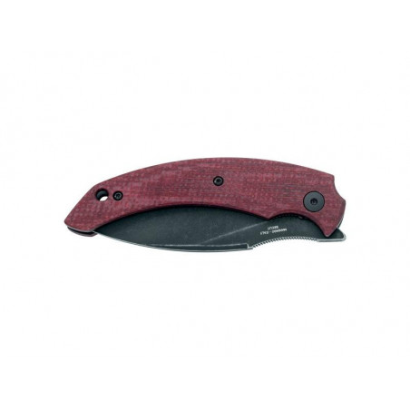 COUTEAU FOX HONOS MICARTA-TOILE DE JUTE BORDEAUX
