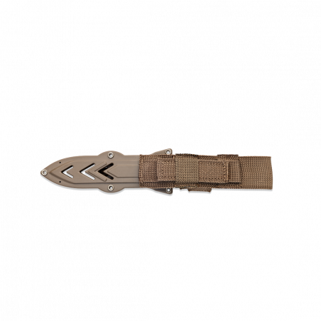 WILDSTEER DAGUE SAS LAME 137MM MANCHE TACTIPRENE COYOTE + ETUI