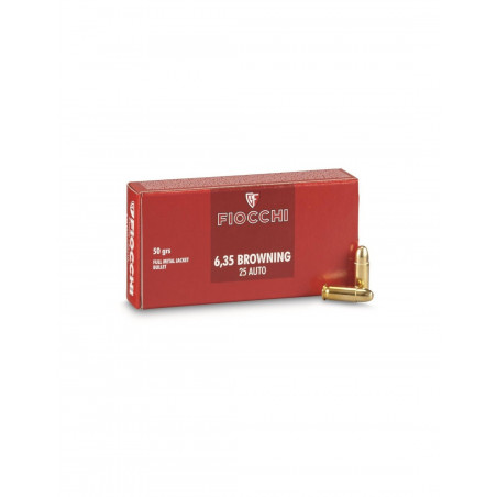 FIOCCHI 635 BROWNING FMJ 73GR X50