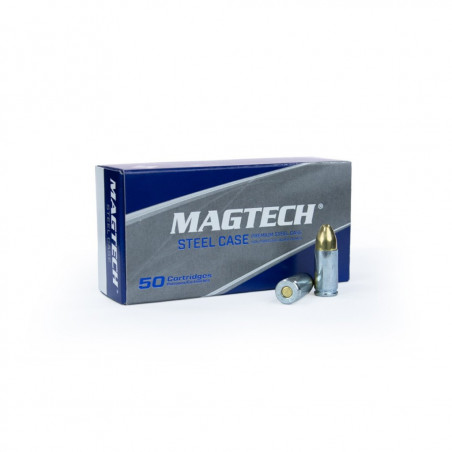 MAGTECH 9X19 124GR ETUI ACIER FMJ X50