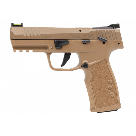 SIG P322 22LR COYOTE OPTIC READY FILETE 19 COUPS + HOLSTER