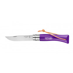 Opinel Baroudeur N07 VIOLET avec lien cuir