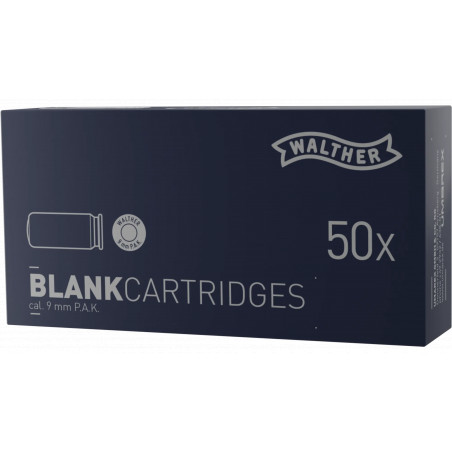 WALTHER UMAREX 9MM A BLANC PA X50