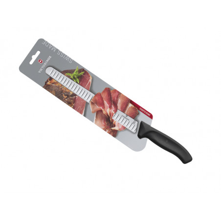 COUTEAU JAMBON VICTORINOX SWISSCLASSIC 25CM NOIR-CARTE