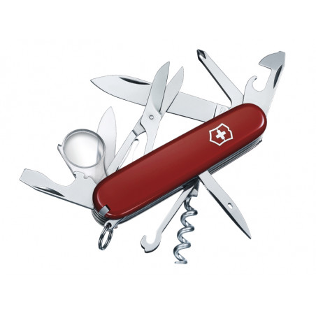 COUTEAU VITORINOX EXPLORER 12P ROUGE LOUPE