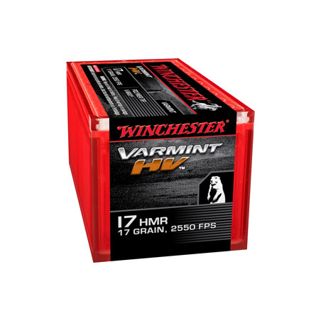 MUNITION WINCHESTER 17HMR VARMINT HV