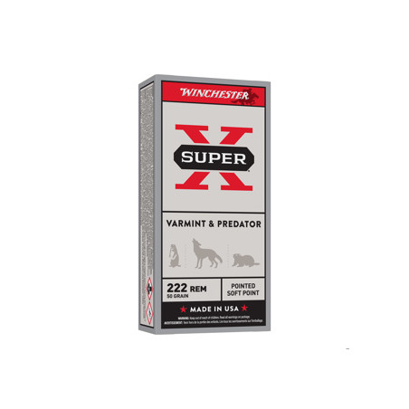 WINCHESTER 222REM POWER POINT 50GR X20