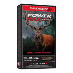 WINCHESTER 30-06 POWER MAX BONDED 180GR X20