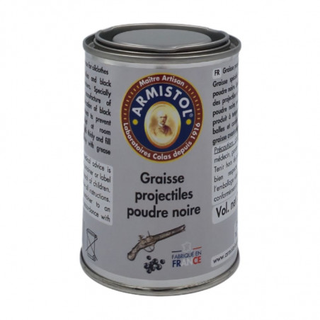 GRAISSE PROJECTILES POUDRE NOIRE 250 ML