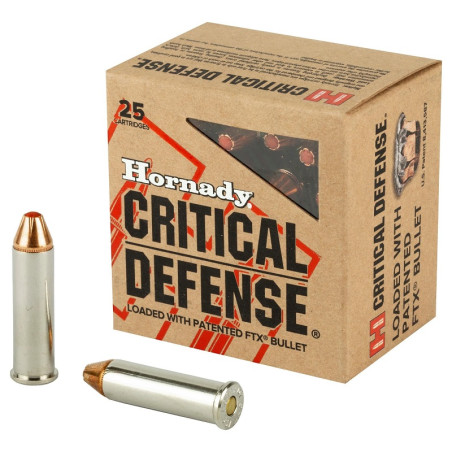HORNADY CRITICAL DEFENSE 357 MAG 125GR FTX X25