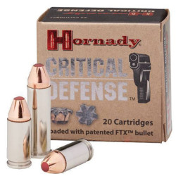 HORNADY 45ACP 185GR FTX CRITICAL DEFENSE X20