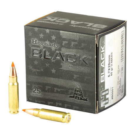 HORNADY 5.7X28 V-MAX BLACK 40GR X25