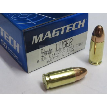 MAGTECH 9X19 124GR 8.03G FMJ X50